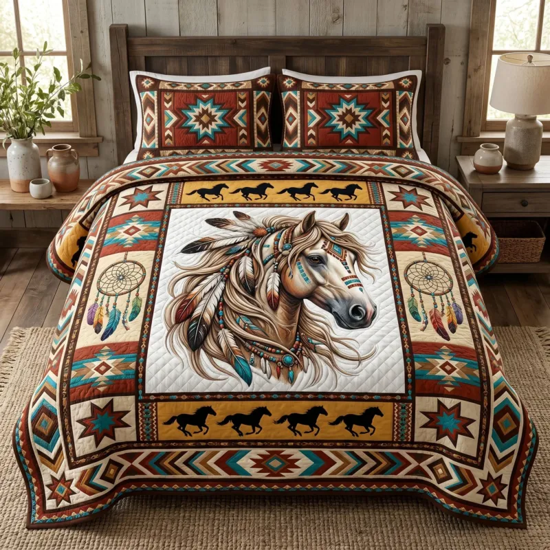 Spirit Winds Bamboo Quilt Bedding Set