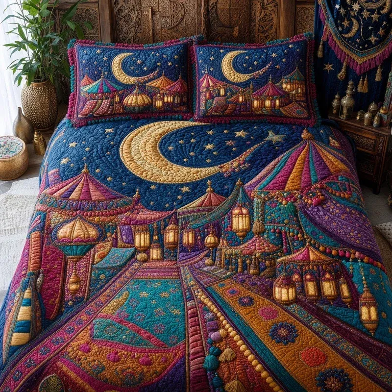 Starlight Oasis Bamboo Quilt Bedding Set