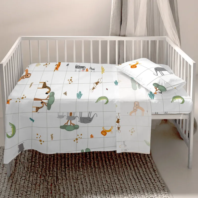 Mini savanna Juego de sábanas cuna 2 piezas