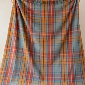 Recycled Wool Extra Large Blanket in Buchanan Antique Tartan - TBCo