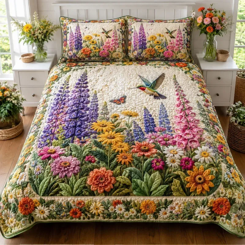 Tiny Jewel Bamboo Quilt Bedding Set