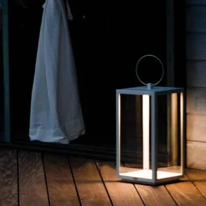 Unopiu - Laterne Oslo mit LED mit Batterie-Leuchte-Unopiu-Weiß-TOJU Interior
