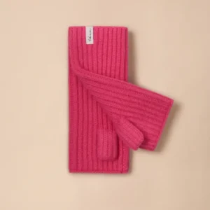 Merino Wool Wrist Warmers in Pink