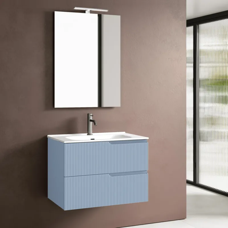 Composizione 4 pezzi ZIP azzurro tiffany 81cm