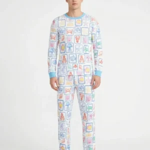 Coastal Treasures Family Matching Bamboo Men's Pajama Set