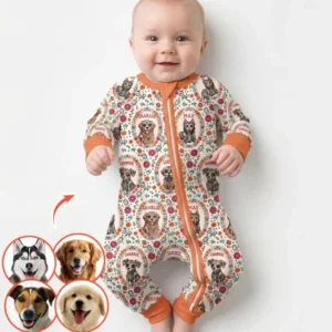 Hispanic Floral Dog Bamboo Convertible Zippy