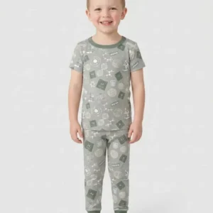 A Moment Of Science Bamboo Two Piece Short Sleeve Pajama Set