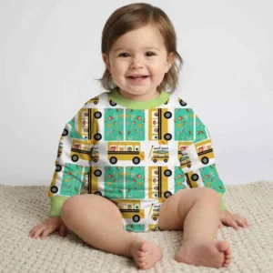 School Bus Adventures Bamboo Bubble Romper