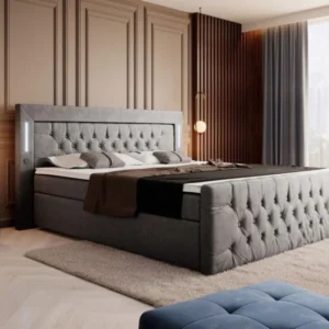 Boxspringbett Elegance mit LED, USB und Stauraum - Luxusbetten24