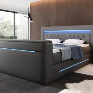 Boxspringbett Merkur mit TV Lift und RGB - Luxusbetten24