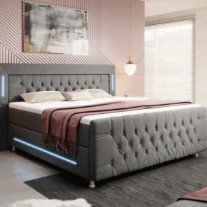 Boxspringbett Paradise mit LED und Füßen - Luxusbetten24