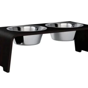 dogBar® M - Eiche dunkel mit Edelstahl-dogBar-TOJU Interior