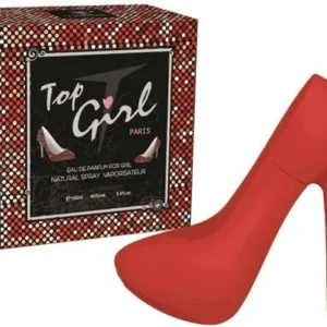 Damen Parfum » roter Stiletto » 100 ml blumig/fruchtiges Parfüm für Frauen » Top Girl Paris » Flakon als Absatzschuh