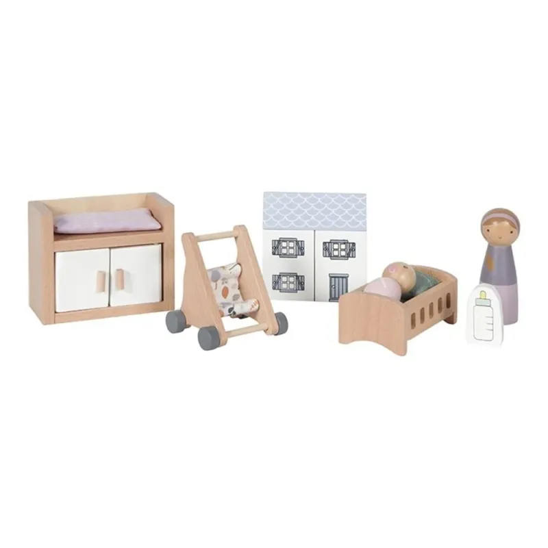LITTLE DUTCH - Maison de Poupée - Série de Jeux Chambre Bébé