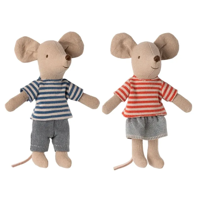 MAILEG - Louimax Et Stella, Petit Frère Et Petite Sœur Souris