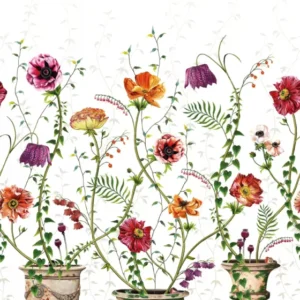 Osborne & Little Lamorran raumhoher Leinenstoff mit Blumenmuster – F7672-01