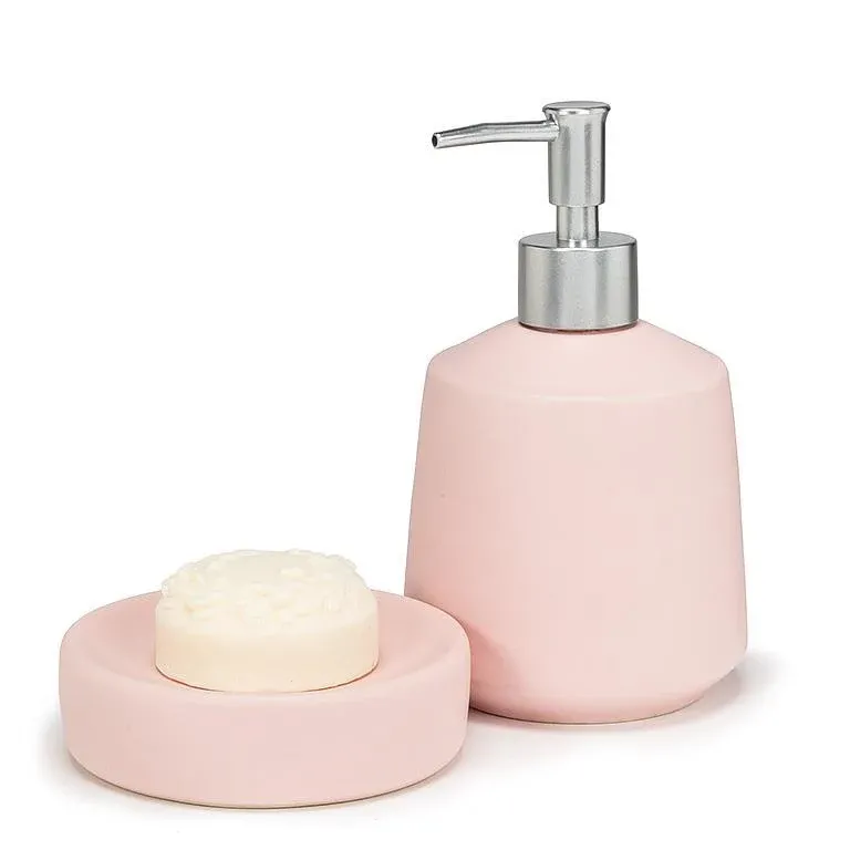 Matte Soap/Lotion Pump Pink 6.5"H