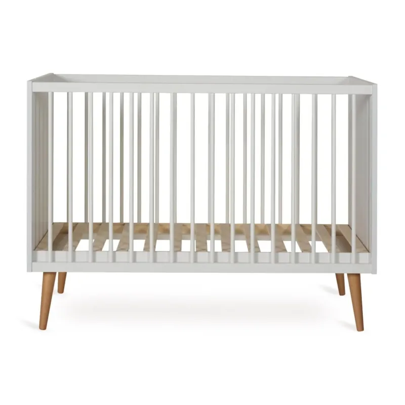 QUAX - Lit Bébé COCOON 120 x 60 cm - Blanc Glacé