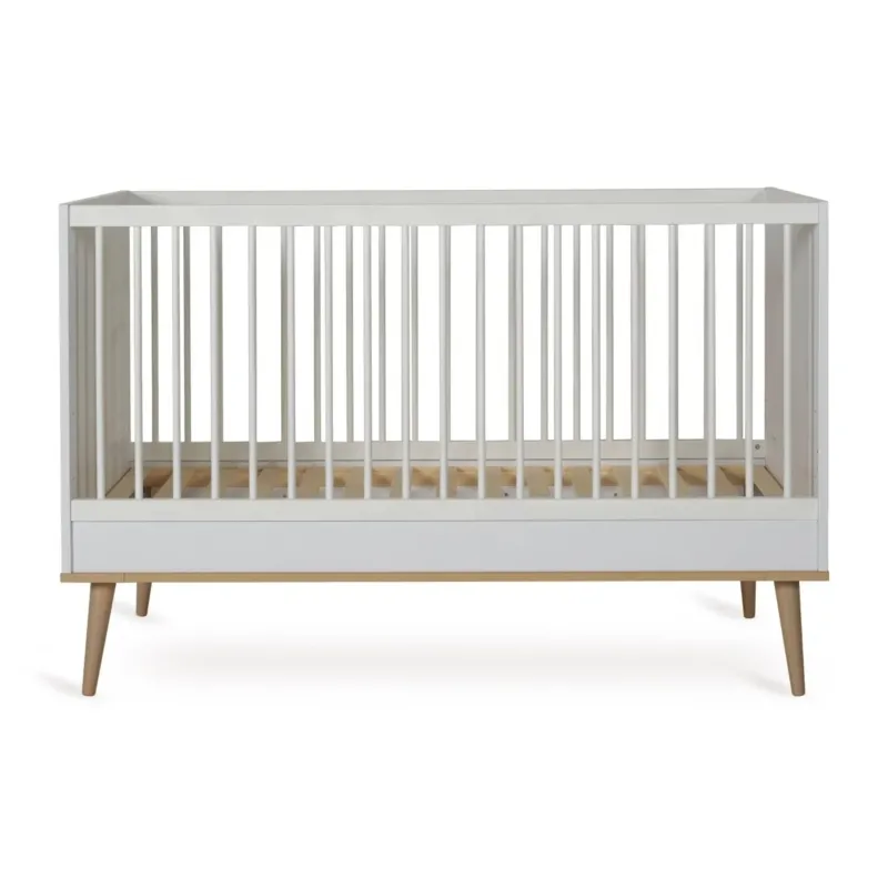 QUAX - Lit Bébé Évolutif Flow 140 x 70 cm - Blanc