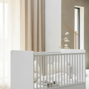 QUAX - Lit Bébé Évolutif LOFT 70 x 140 Cm - Blanc