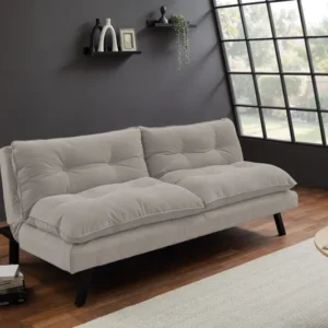 Modernes Schlafsofa COCOONING 190cm Chenillestoff 3-Sitzer Couch