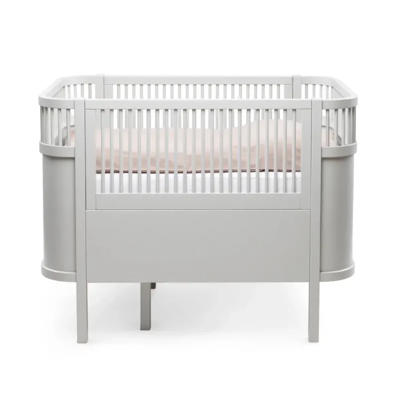 SEBRA - Lit Bébé évolutif Sebra en Bois 70x110 cm - Stone