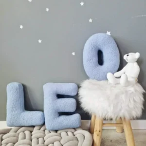 Custom pillow letter, personalized baby pillow. Baby shower gift. KARI studio