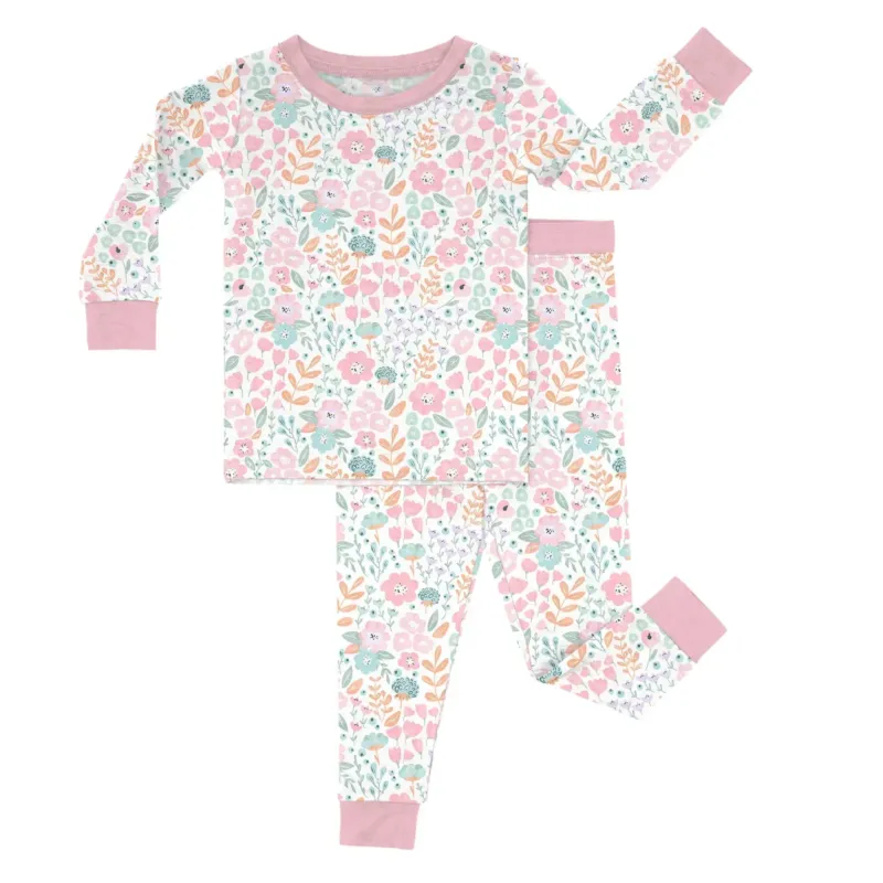 Willow's Whimsy Floral Two-Piece Pajama Set , Willow's Whimsy Floral Two-Piece Pajama Set - 12-18M